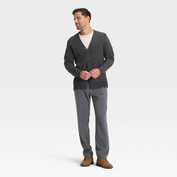 Open Box - Goodfellow & Co - Men's Comfort Wear Trousers - Goodfello Gray - Picture 3 of 3